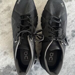 On Running Cloud X Men's Athletic Shoes in Black